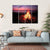 Beach Campfire On Lake Canvas Wall Art-1 Piece-Gallery Wrap-36" x 24"-Tiaracle
