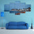 Beach In Gammarth Canvas Wall Art-3 Horizontal-Gallery Wrap-37" x 24"-Tiaracle