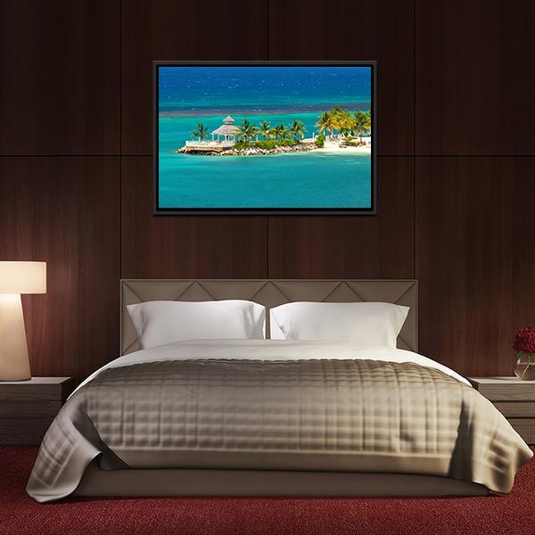 Beach In Ocho Rios Jamaica Panoramic Canvas Wall Art-1 Piece-36" x 12"-Tiaracle
