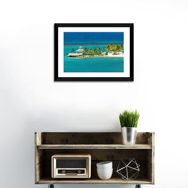 Beach In Ocho Rios Jamaica Panoramic Canvas Wall Art-1 Piece-36" x 12"-Tiaracle