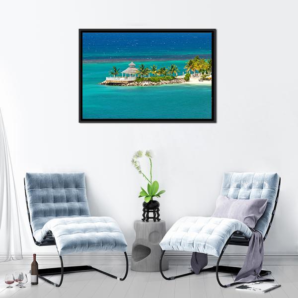 Beach In Ocho Rios Jamaica Panoramic Canvas Wall Art-1 Piece-36" x 12"-Tiaracle