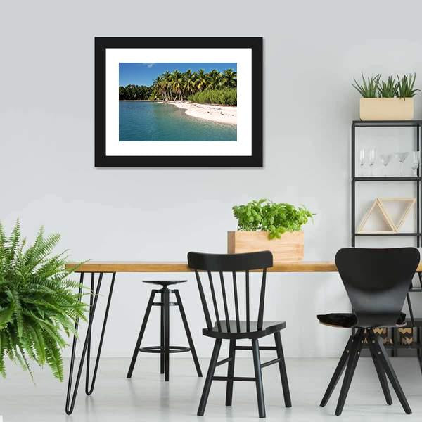 Beach In Polynesia Canvas Wall Art-5 Horizontal-Gallery Wrap-22" x 12"-Tiaracle