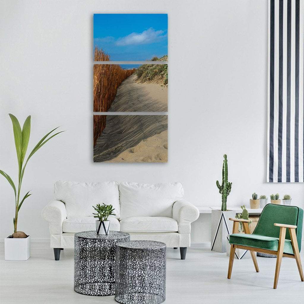 Landscape Of Costa Marbella Vertical Canvas Wall Art-3 Vertical-Gallery Wrap-12" x 25"-Tiaracle
