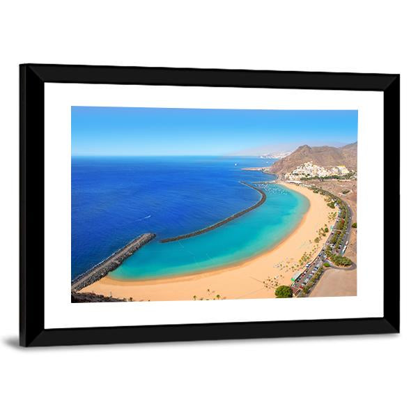 Playa de Las Teresitas Canvas Wall Art-5 Horizontal-Gallery Wrap-22" x 12"-Tiaracle