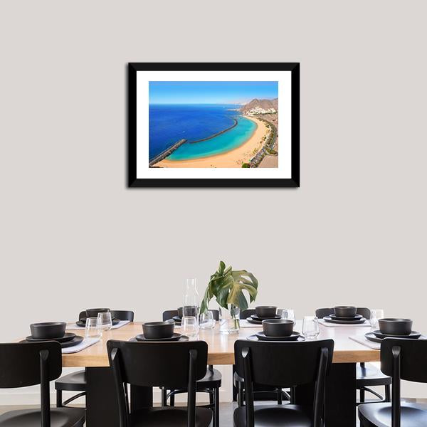 Playa de Las Teresitas Canvas Wall Art-5 Horizontal-Gallery Wrap-22" x 12"-Tiaracle
