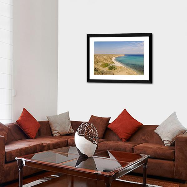 Beach Near Seascape Panoramic Canvas Wall Art-1 Piece-36" x 12"-Tiaracle