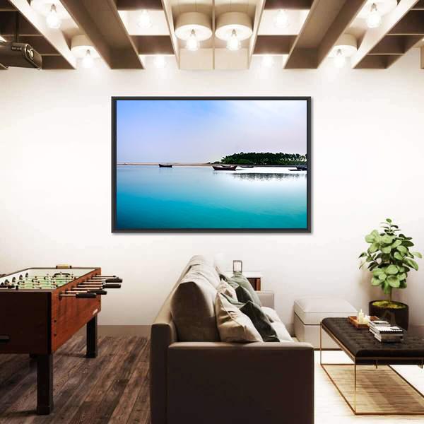 Beach Of East Coast India Canvas Wall Art-3 Horizontal-Gallery Wrap-25" x 16"-Tiaracle