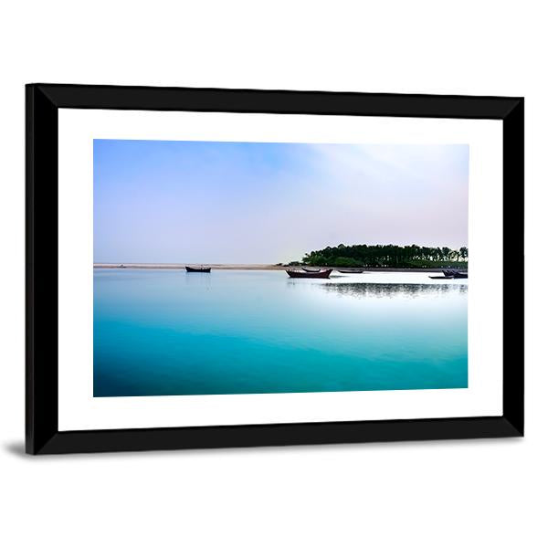 Beach Of East Coast India Canvas Wall Art-3 Horizontal-Gallery Wrap-25" x 16"-Tiaracle