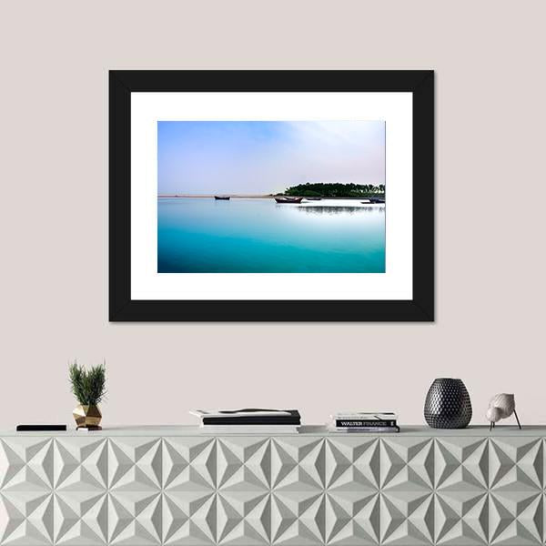Beach Of East Coast India Canvas Wall Art-3 Horizontal-Gallery Wrap-25" x 16"-Tiaracle