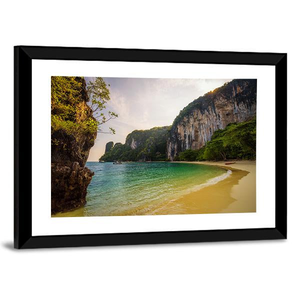 Beach On Koh Hong Island Canvas Wall Art-5 Horizontal-Gallery Wrap-22" x 12"-Tiaracle