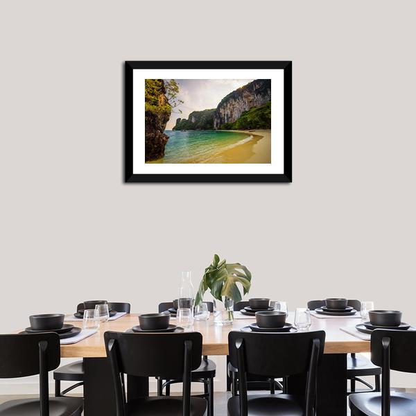 Beach On Koh Hong Island Canvas Wall Art-5 Horizontal-Gallery Wrap-22" x 12"-Tiaracle