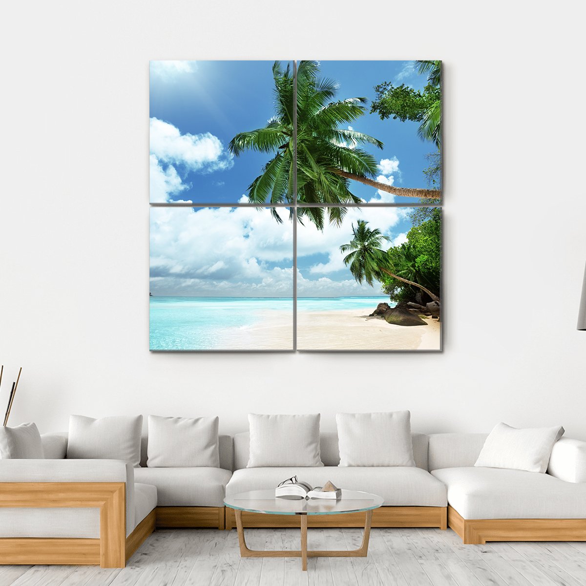 Mahe Island Seychelles Canvas Wall Art-4 Square-Gallery Wrap-17" x 17"-Tiaracle