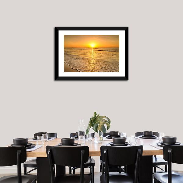 Beach & Sea Sunset Thailand Canvas Wall Art-3 Horizontal-Gallery Wrap-25" x 16"-Tiaracle