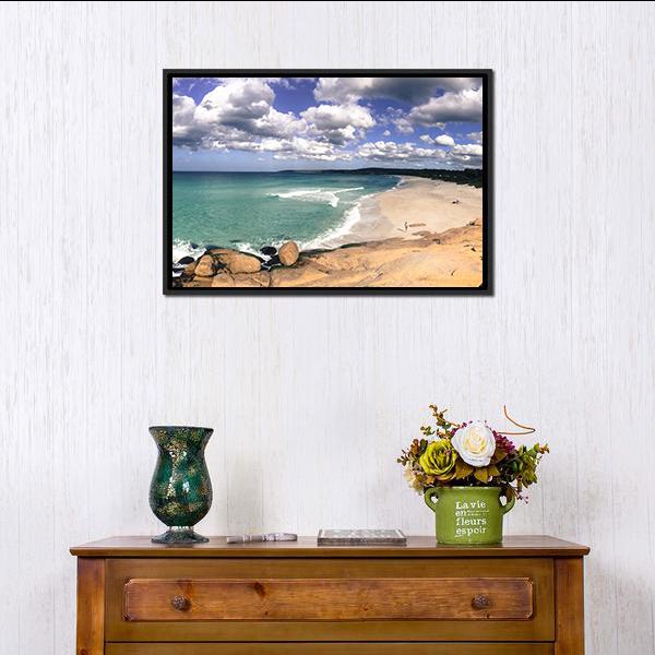 Beach In Australia Panoramic Canvas Wall Art-1 Piece-36" x 12"-Tiaracle