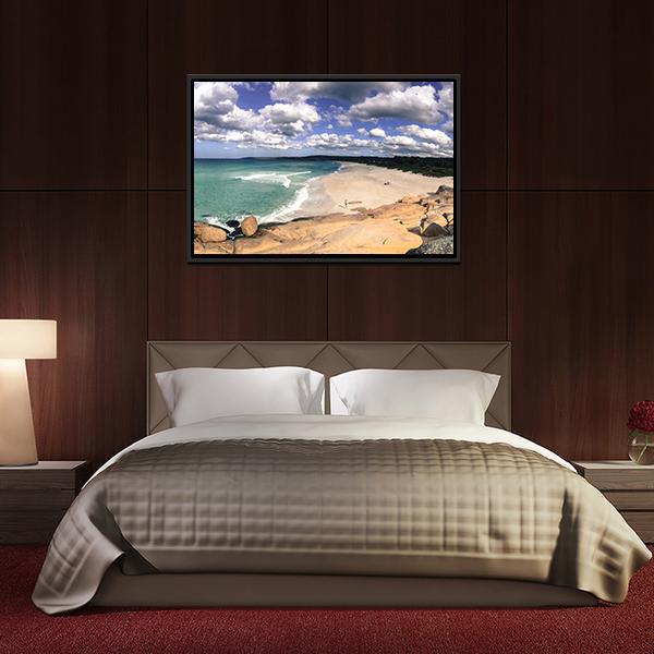 Beach In Australia Panoramic Canvas Wall Art-1 Piece-36" x 12"-Tiaracle