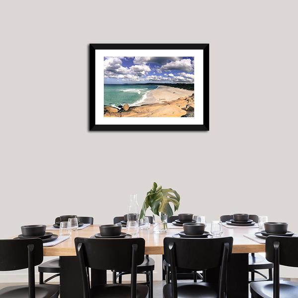 Beach In Australia Panoramic Canvas Wall Art-1 Piece-36" x 12"-Tiaracle