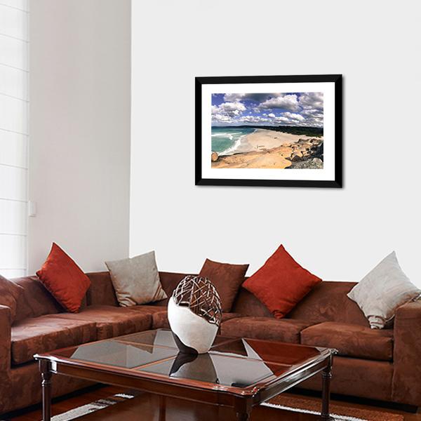 Beach In Australia Panoramic Canvas Wall Art-1 Piece-36" x 12"-Tiaracle