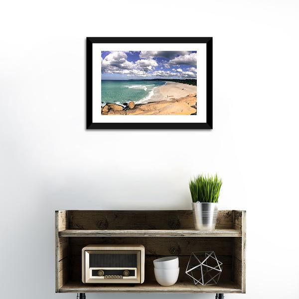 Beach In Australia Panoramic Canvas Wall Art-1 Piece-36" x 12"-Tiaracle