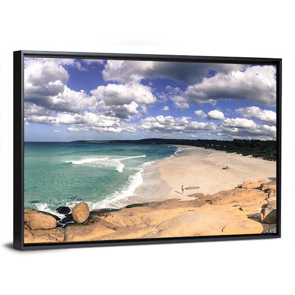 Beach In Australia Panoramic Canvas Wall Art-1 Piece-36" x 12"-Tiaracle