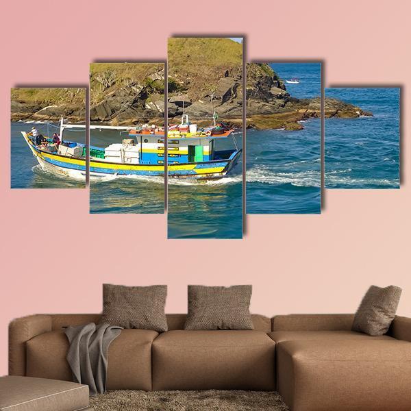 Cabo Frio Brazil Canvas Wall Art-5 Star-Gallery Wrap-62" x 32"-Tiaracle