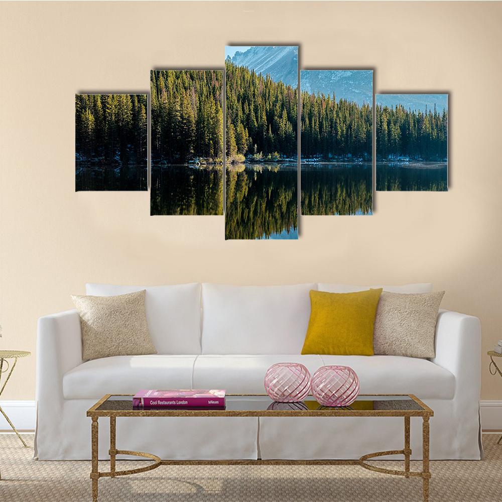 Bear Lake Colorado Canvas Wall Art-5 Star-Gallery Wrap-62" x 32"-Tiaracle