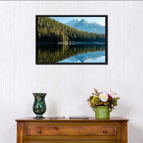 Bear Lake Colorado Canvas Wall Art-1 Piece-Floating Frame-24" x 16"-Tiaracle
