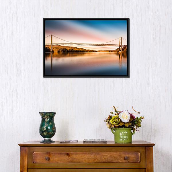 Bear Mountain Bridge Panoramic Canvas Wall Art-1 Piece-36" x 12"-Tiaracle