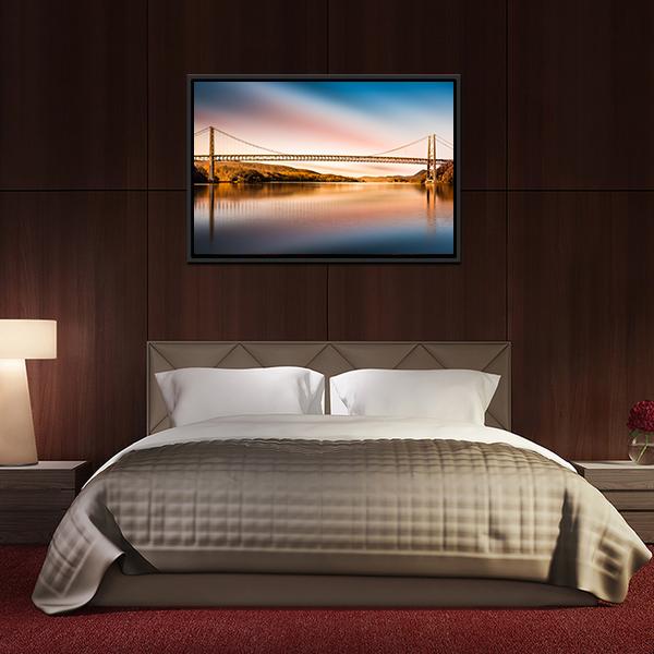 Bear Mountain Bridge Panoramic Canvas Wall Art-1 Piece-36" x 12"-Tiaracle
