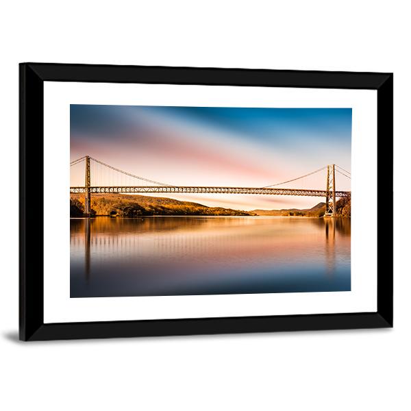 Bear Mountain Bridge Panoramic Canvas Wall Art-1 Piece-36" x 12"-Tiaracle