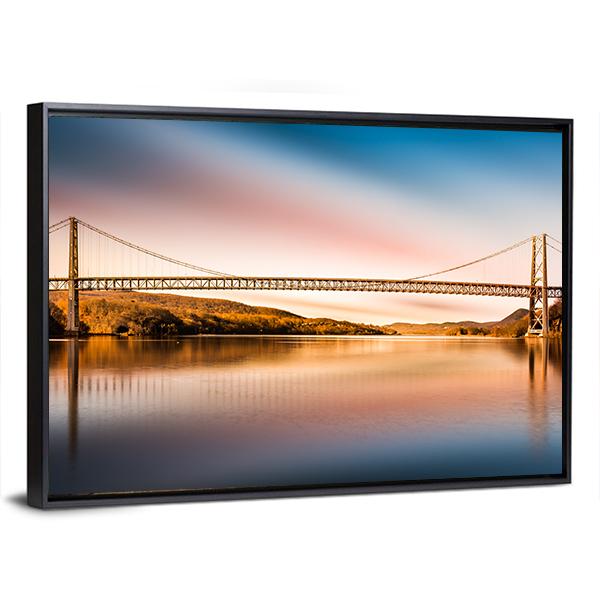 Bear Mountain Bridge Panoramic Canvas Wall Art-1 Piece-36" x 12"-Tiaracle