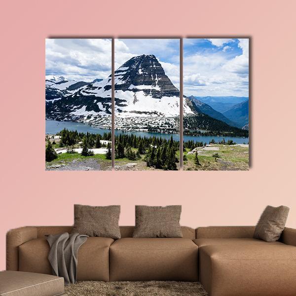 Bearhat Mountain Montana Canvas Wall Art-3 Horizontal-Gallery Wrap-37" x 24"-Tiaracle