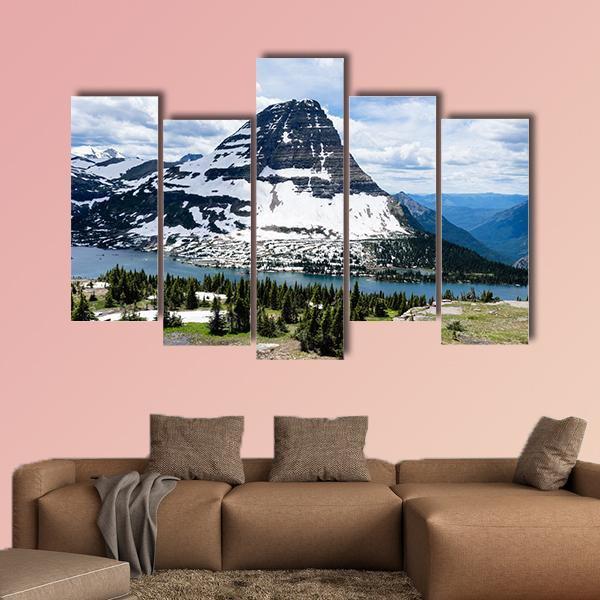 Bearhat Mountain Montana Canvas Wall Art-5 Pop-Gallery Wrap-47" x 32"-Tiaracle