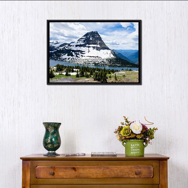 Bearhat Mountain Montana Canvas Wall Art-1 Piece-Floating Frame-24" x 16"-Tiaracle