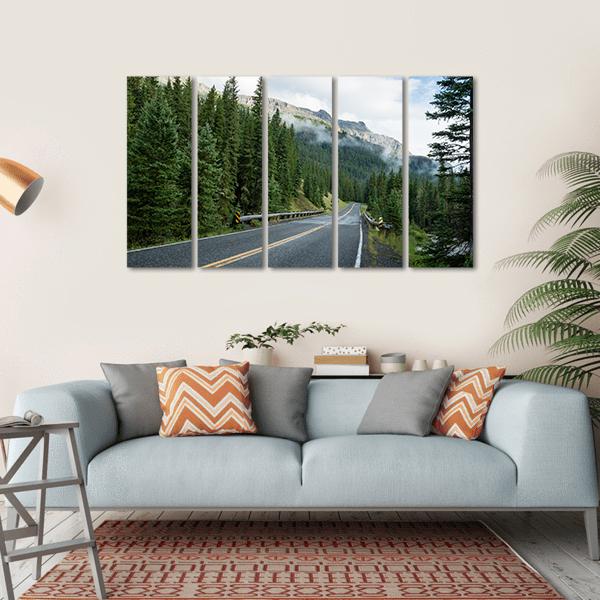 Beartooth Highway Montana Canvas Wall Art-5 Horizontal-Gallery Wrap-22" x 12"-Tiaracle