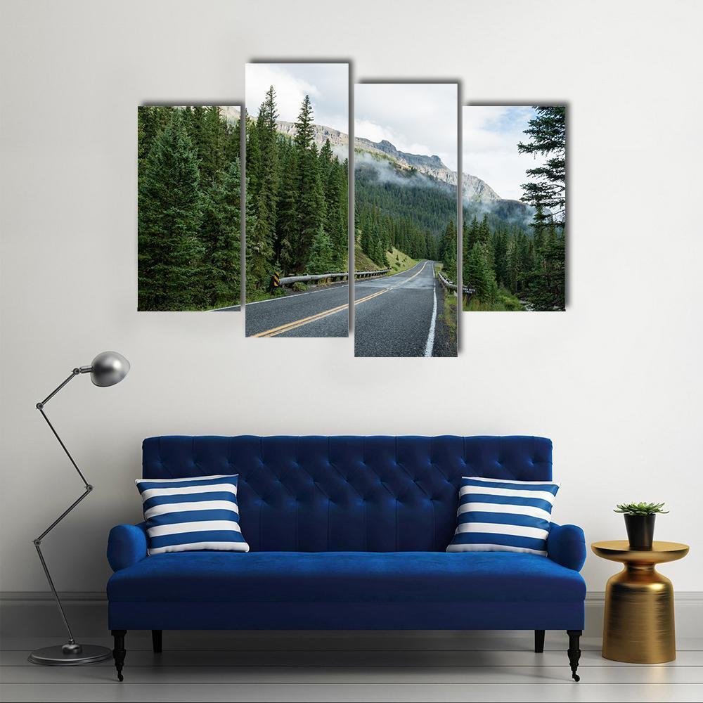 Beartooth Highway Montana Canvas Wall Art-4 Pop-Gallery Wrap-50" x 32"-Tiaracle