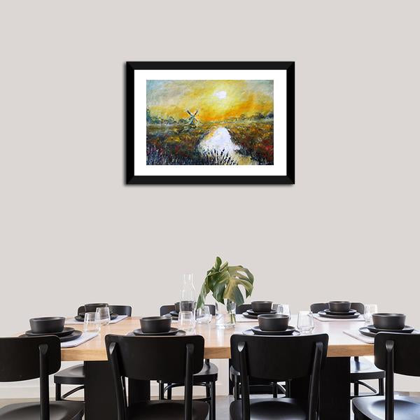 Abstract Of Windmill Canvas Wall Art-3 Horizontal-Gallery Wrap-25" x 16"-Tiaracle