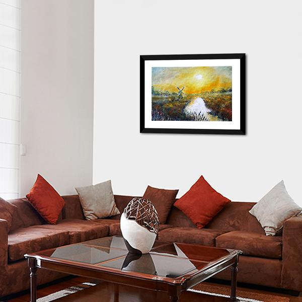 Abstract Of Windmill Canvas Wall Art-3 Horizontal-Gallery Wrap-25" x 16"-Tiaracle