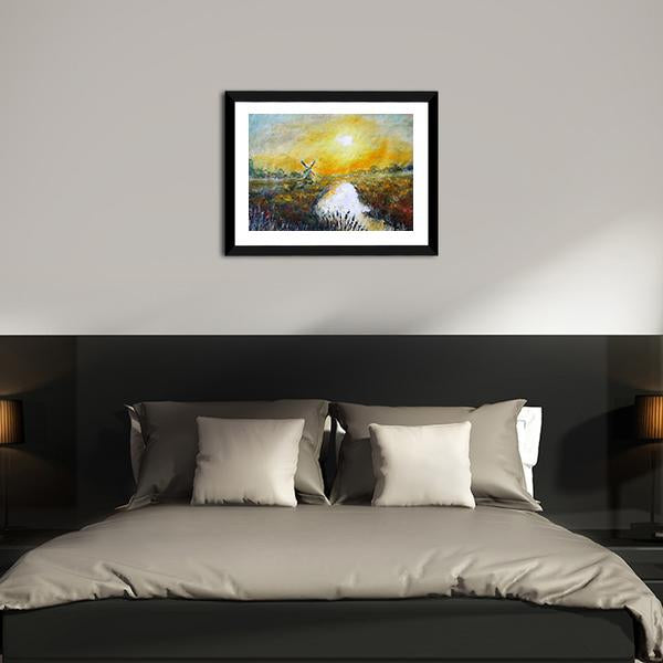 Abstract Of Windmill Canvas Wall Art-3 Horizontal-Gallery Wrap-25" x 16"-Tiaracle