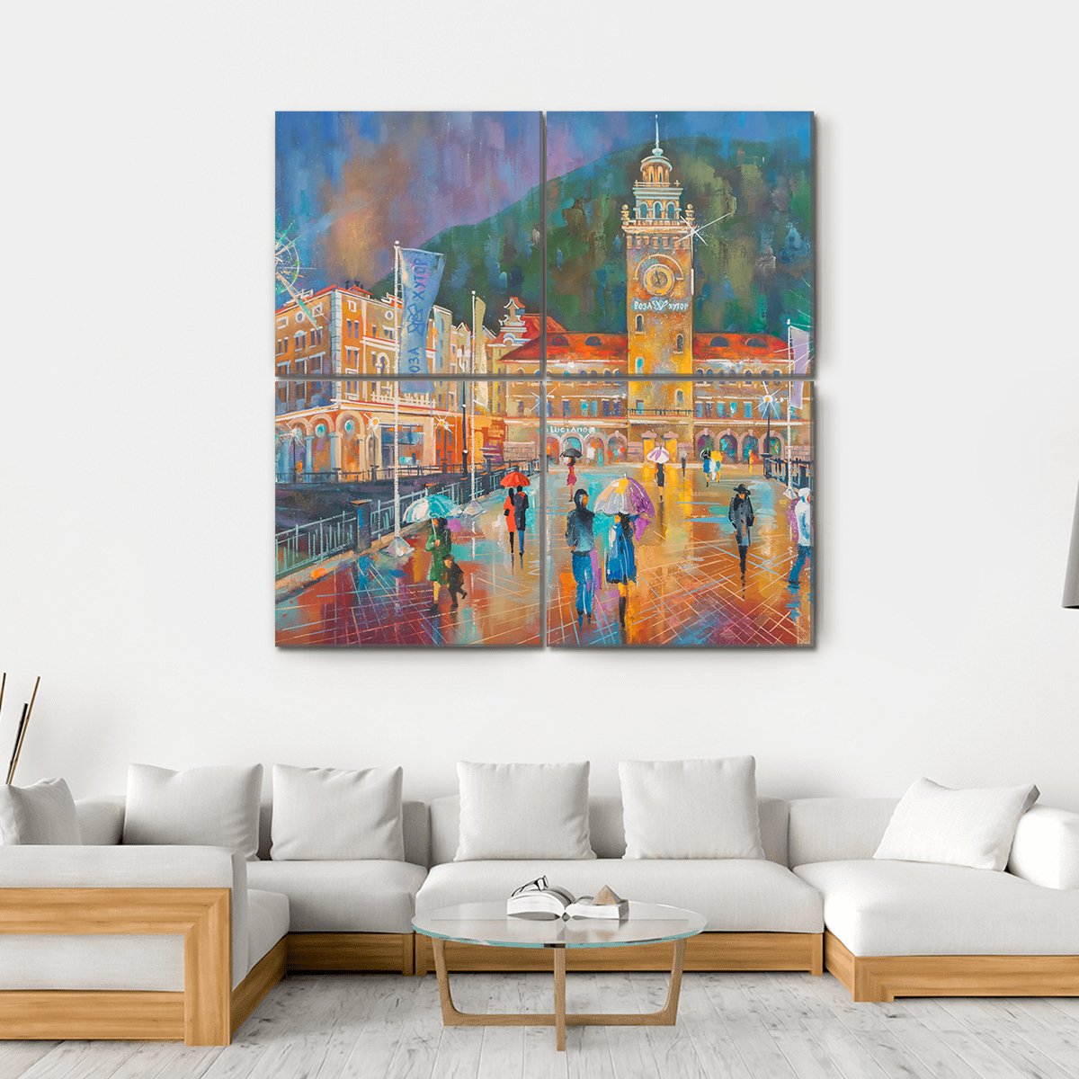 Beautiful Artwork Canvas Wall Art-4 Square-Gallery Wrap-17" x 17"-Tiaracle