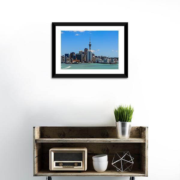 Auckland Cityscape Canvas Wall Art-1 Piece-Framed Print-20" x 16"-Tiaracle