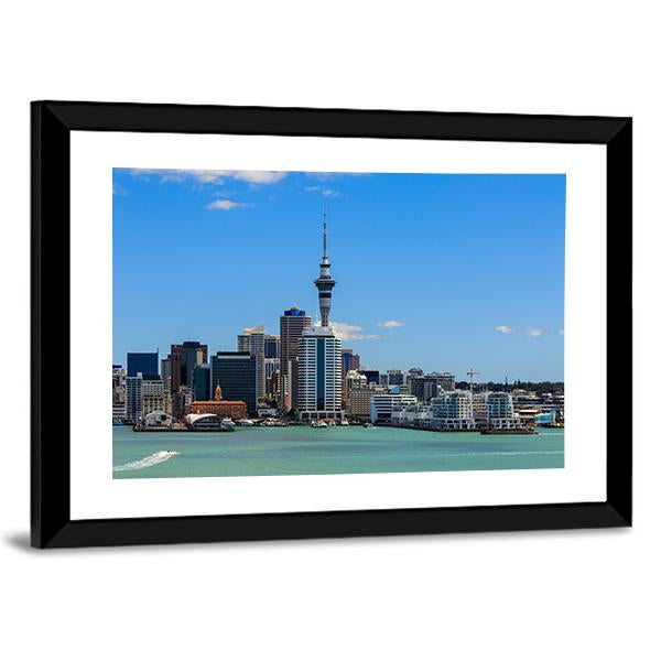 Auckland Cityscape Canvas Wall Art-5 Horizontal-Gallery Wrap-22" x 12"-Tiaracle