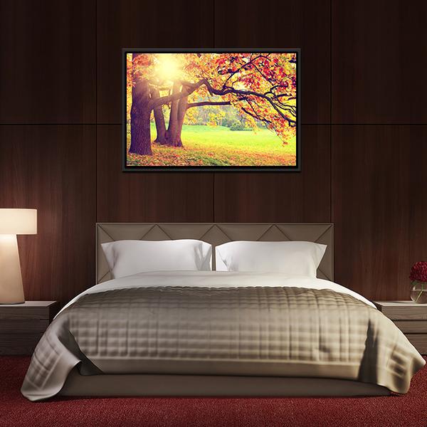 Beautiful Autumn Landscape Canvas Wall Art-3 Horizontal-Gallery Wrap-25" x 16"-Tiaracle