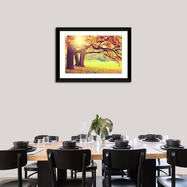 Beautiful Autumn Landscape Canvas Wall Art-3 Horizontal-Gallery Wrap-25" x 16"-Tiaracle