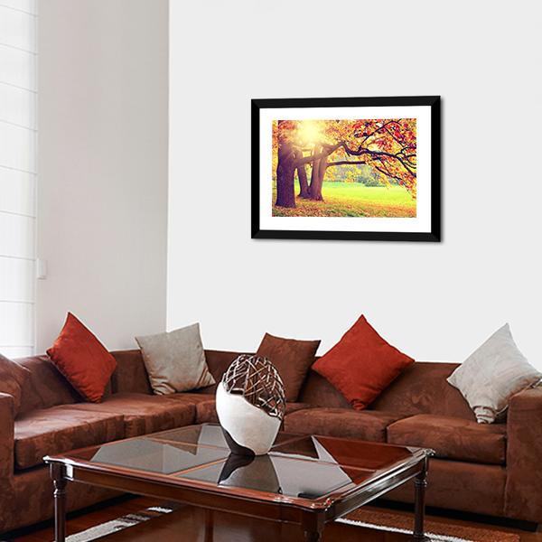 Beautiful Autumn Landscape Canvas Wall Art-3 Horizontal-Gallery Wrap-25" x 16"-Tiaracle