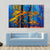 Autumn Trees Abstract Canvas Wall Art-3 Horizontal-Gallery Wrap-37" x 24"-Tiaracle