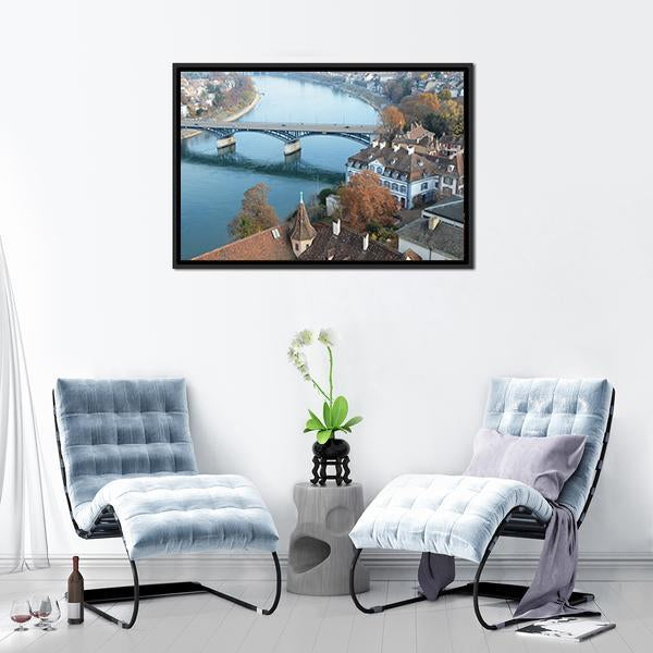 Beautiful Basel Switzerland Canvas Wall Art-5 Horizontal-Gallery Wrap-22" x 12"-Tiaracle