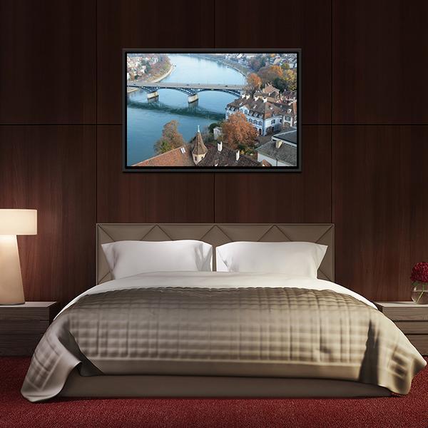 Beautiful Basel Switzerland Canvas Wall Art-5 Horizontal-Gallery Wrap-22" x 12"-Tiaracle