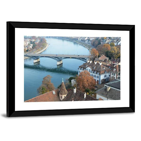 Beautiful Basel Switzerland Canvas Wall Art-5 Horizontal-Gallery Wrap-22" x 12"-Tiaracle