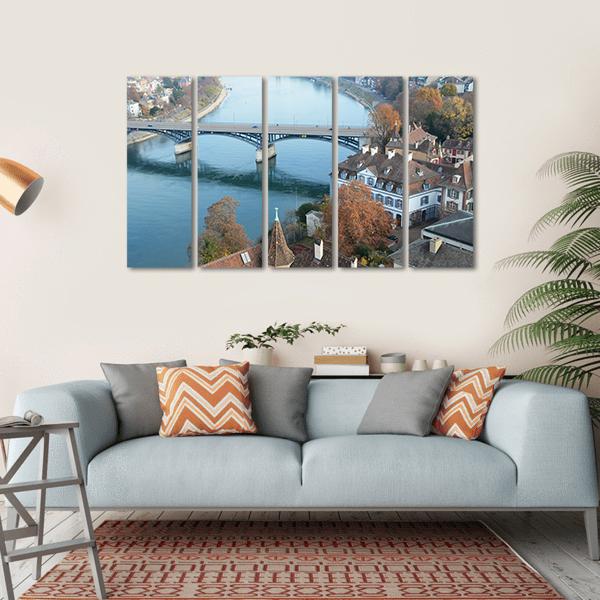 Beautiful Basel Switzerland Canvas Wall Art-5 Horizontal-Gallery Wrap-22" x 12"-Tiaracle