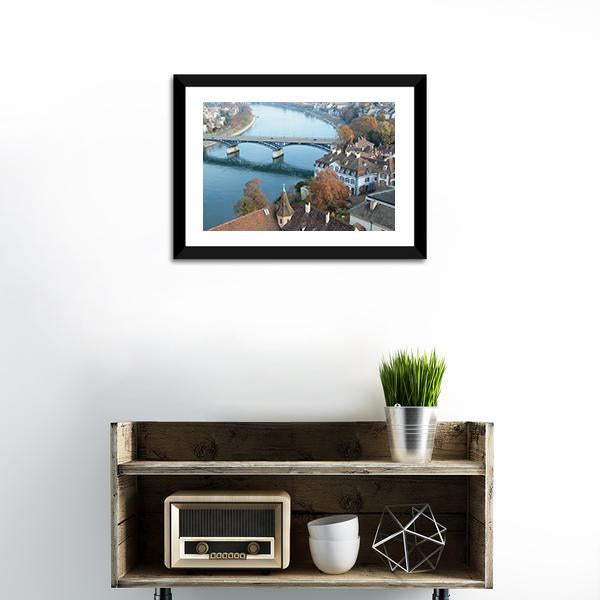 Beautiful Basel Switzerland Canvas Wall Art-1 Piece-Framed Print-20" x 16"-Tiaracle